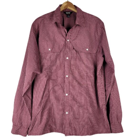 BLACKHAWK! Tactical CCW Shirt Mens Large Red Plaid Long Sleeve Button Up - Picture 1 of 13
